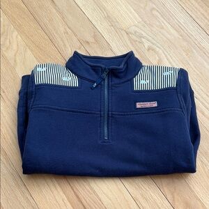 Vineyard Vines Girls Size Medium (10/12) Navy Shep Shirt